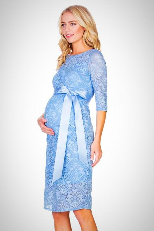 lace dresses for pregnant women Valerie Off Shoulder Maternity Gown Its sleek V wedding dress for pregnant women