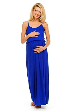 Sleeveless Maternity Maxi Dress