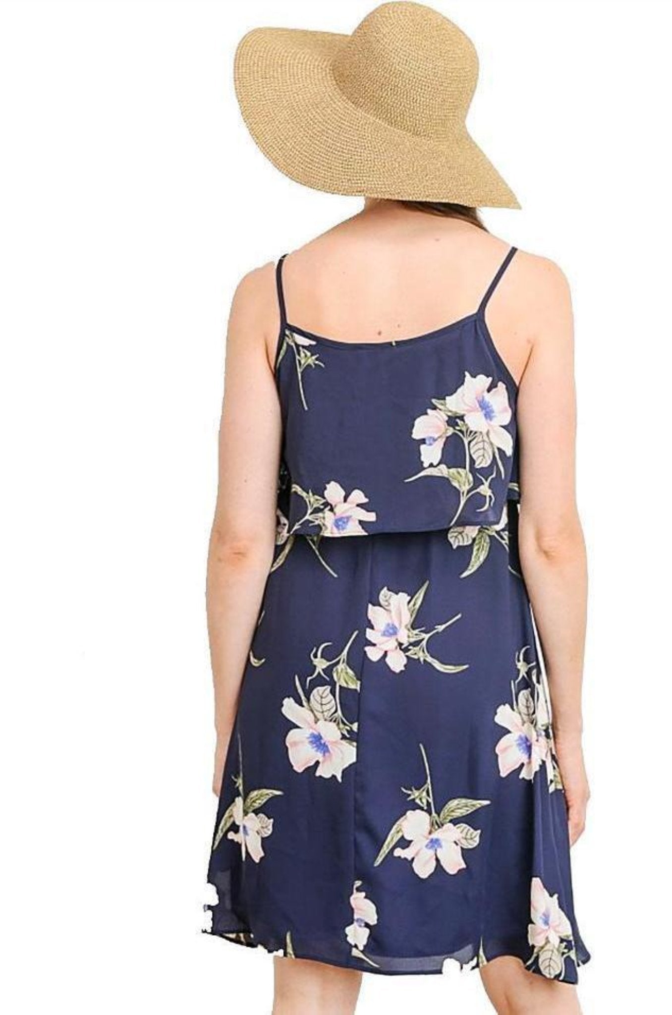 Floral Ruffle Discreet Maternity and Nursing Dress