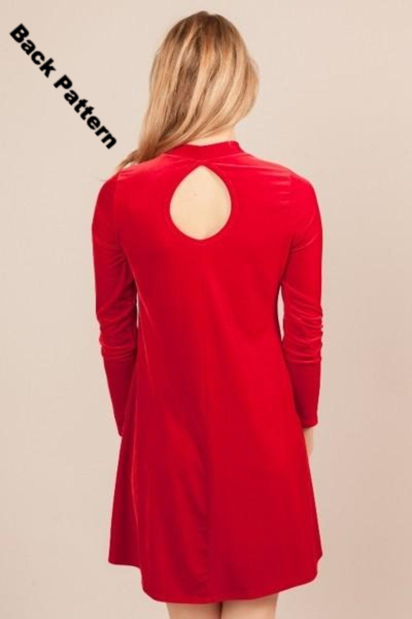 Mocha Velvet Maternity Dress