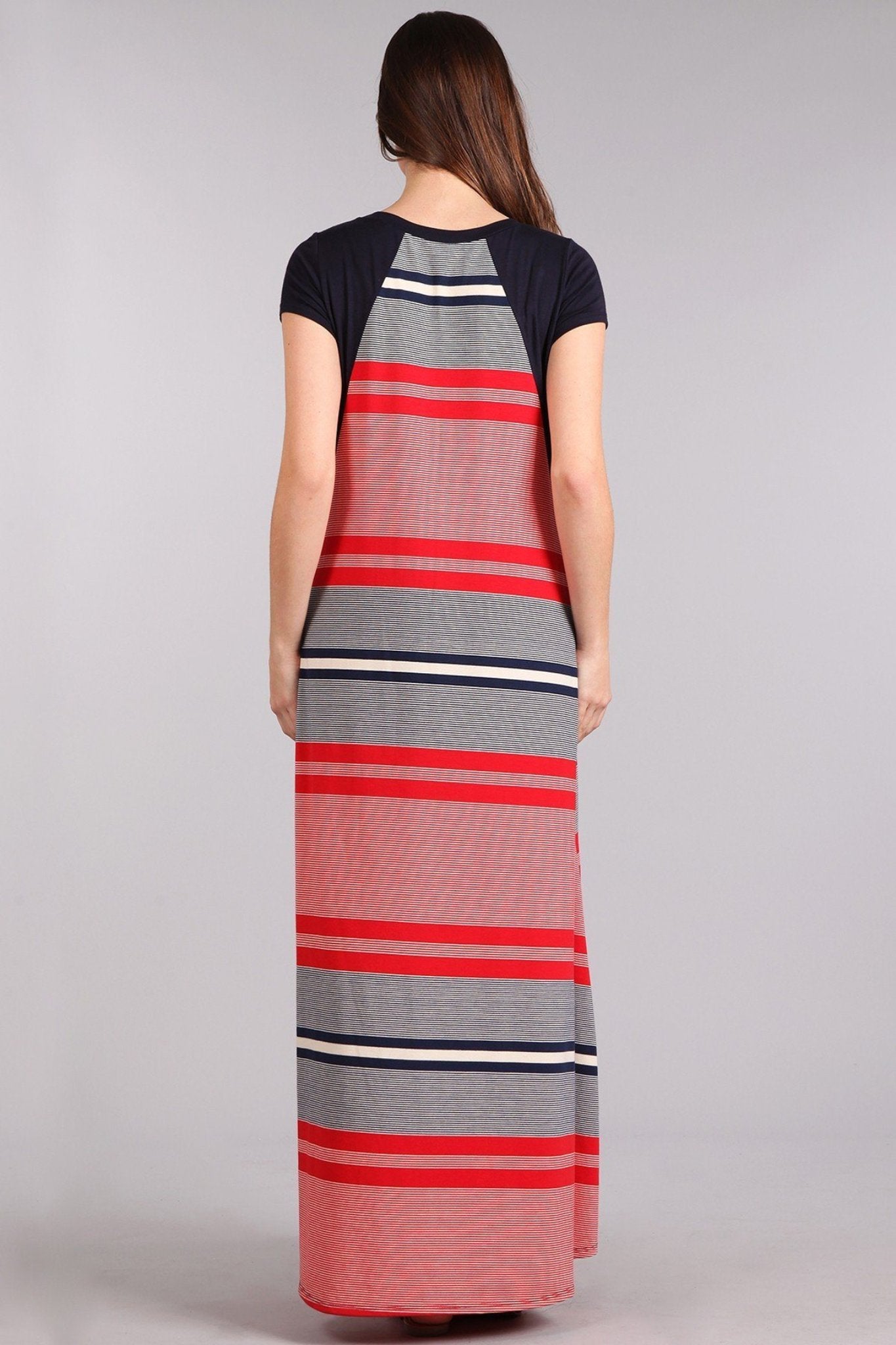Striped Jersey Maternity Dress