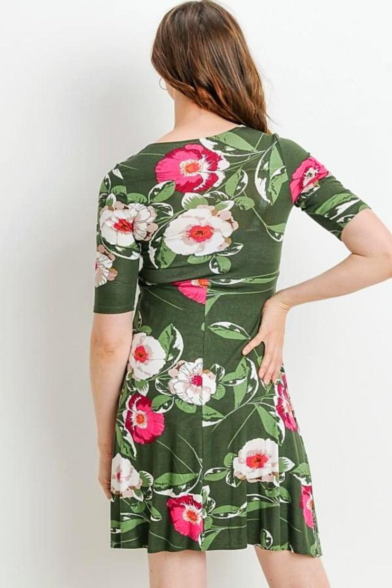 Olive Maternity & Nursing Dress