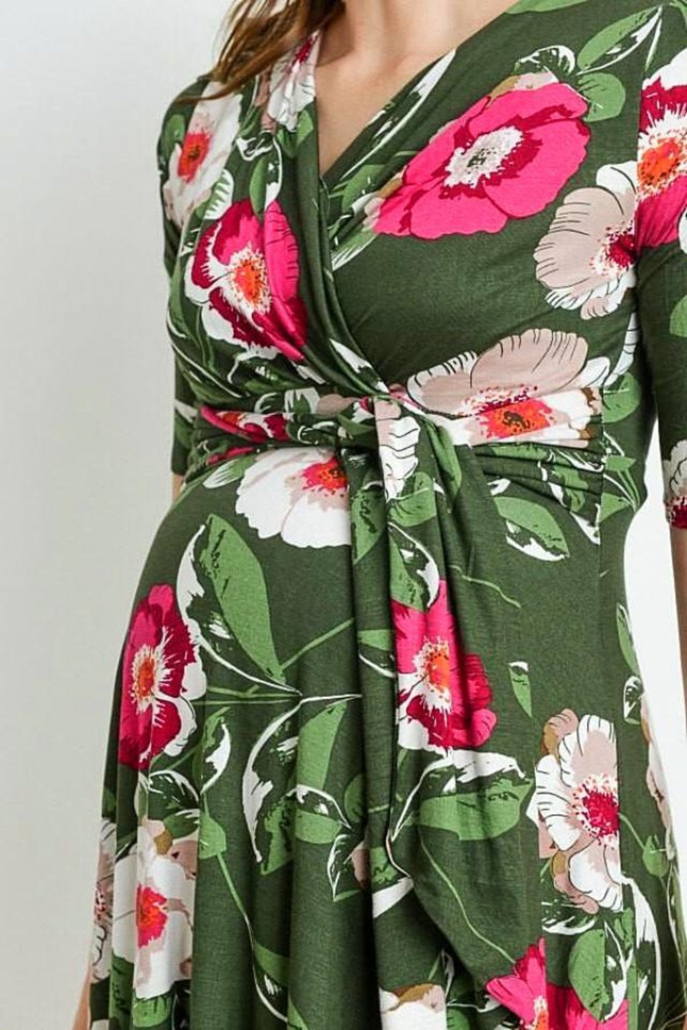 Olive Maternity & Nursing Dress