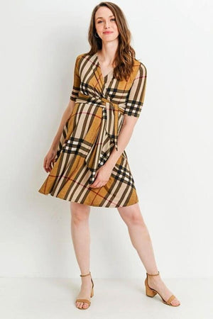 Taupe Maternity & Nursing dress