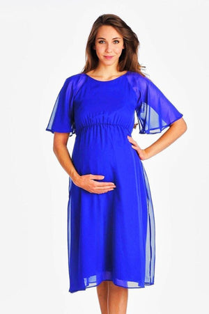 Chiffon Strap Back Maternity Dress