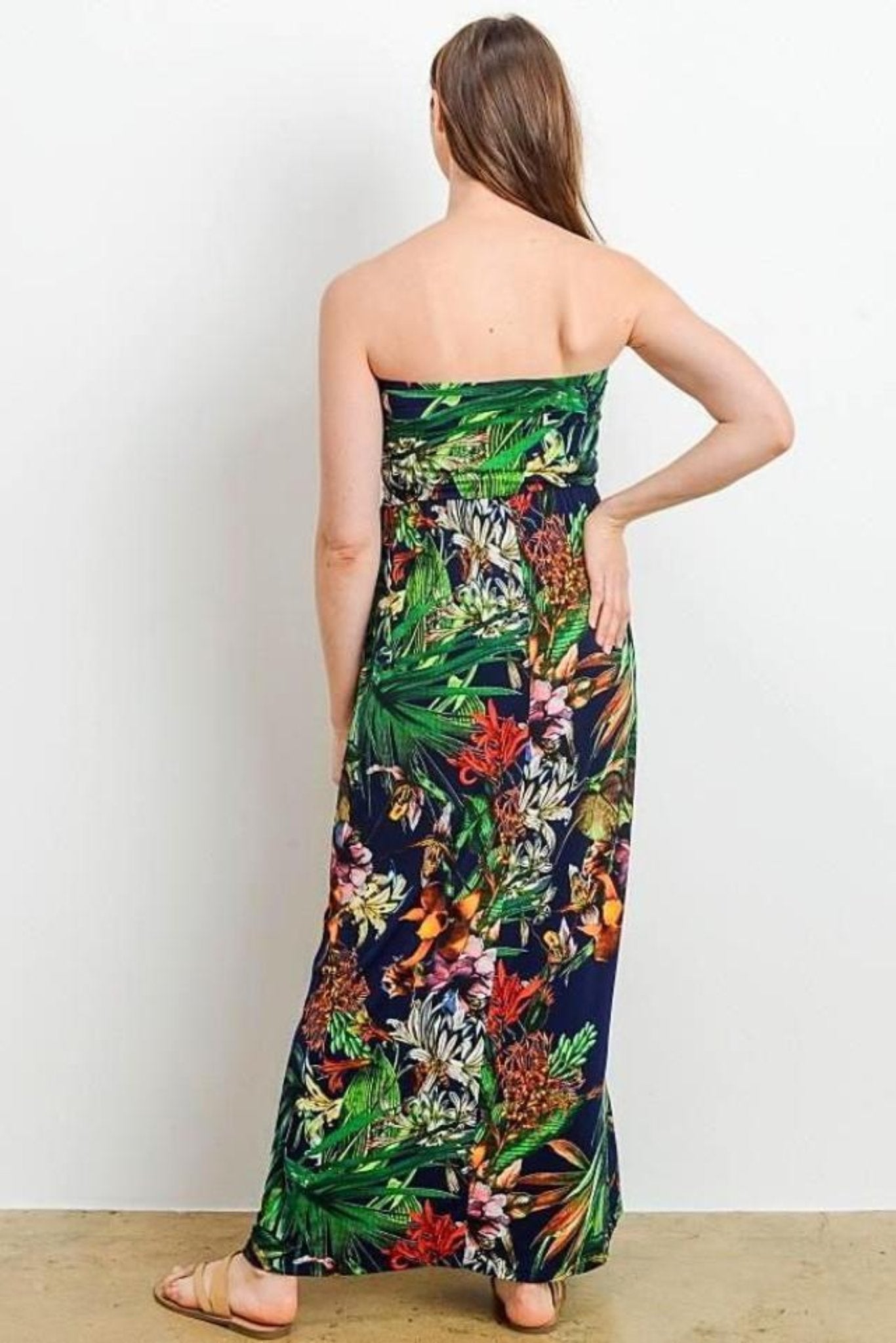 Maxi Tube Dress With Pocket