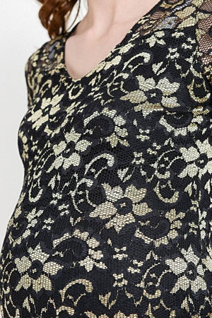 Lace Bodycon Maternity Dress