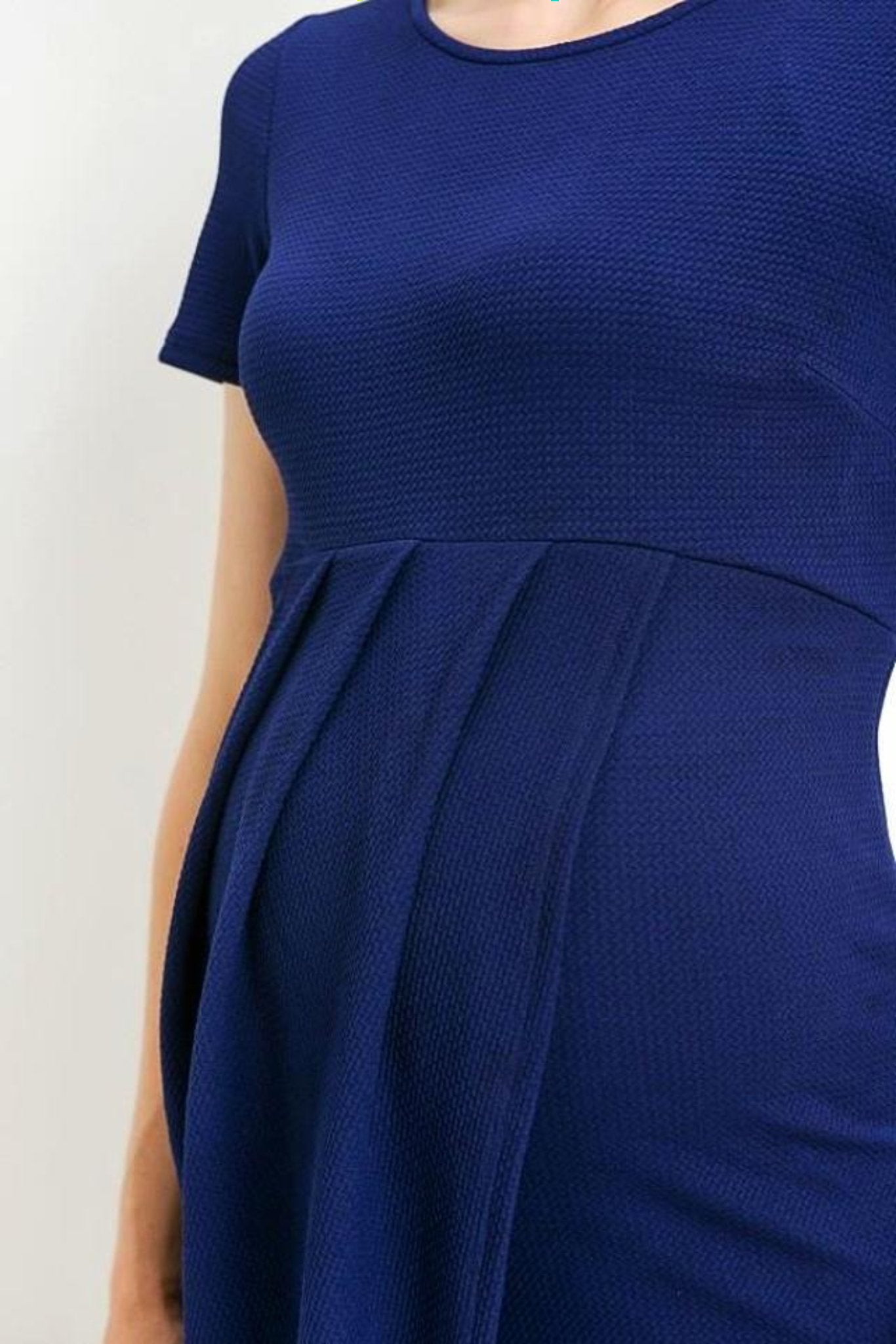 Blue Layered Maternity Dress