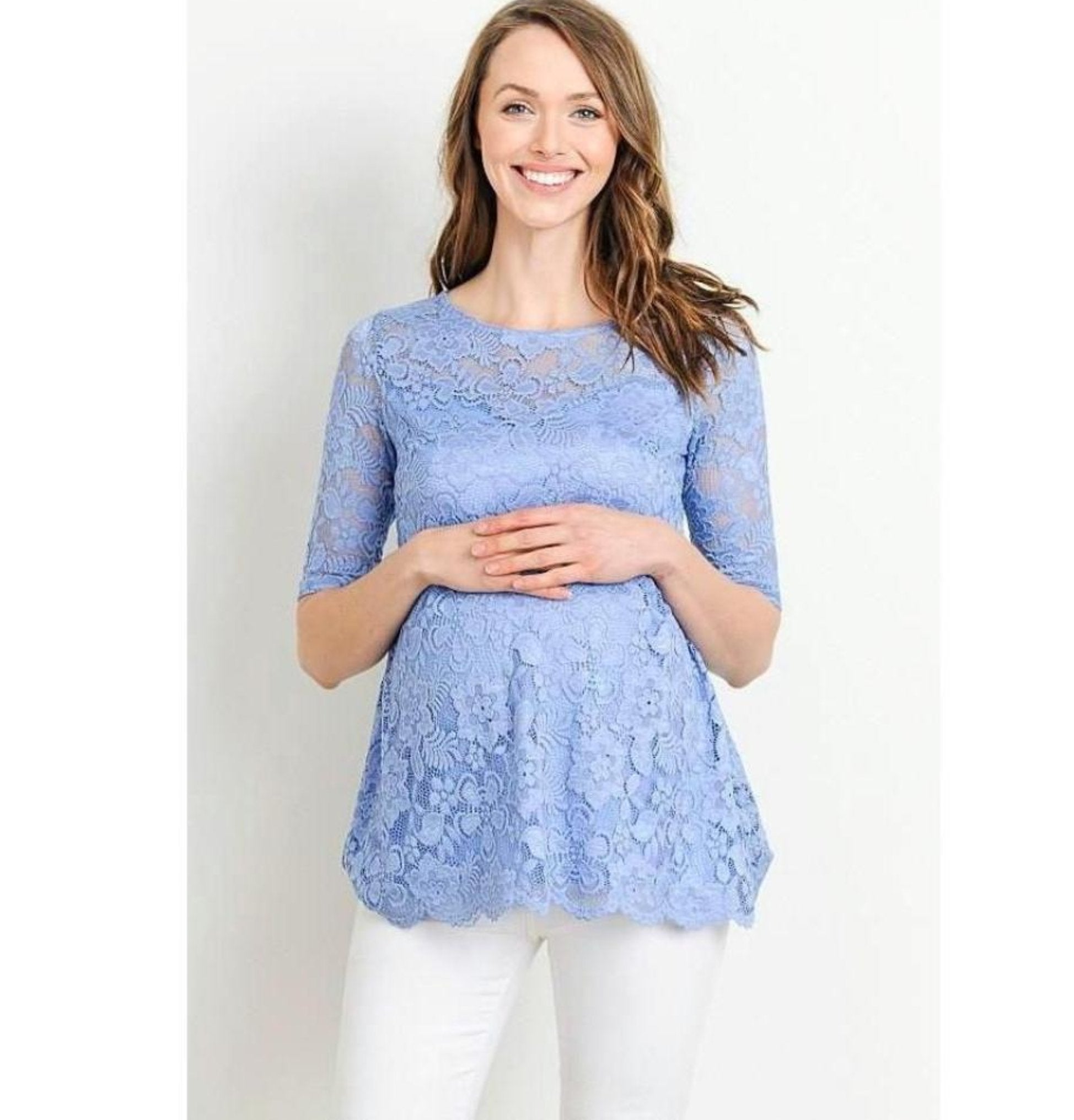 Lace Maternity Top - MaternityNBeyond