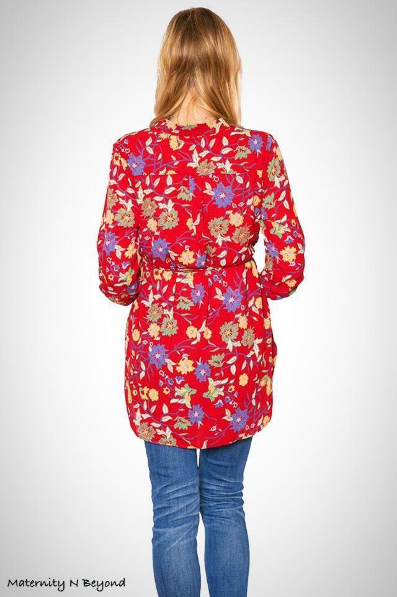 Floral Hi-Low Maternity Tunic
