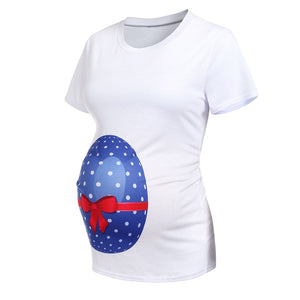 Maternity Short Sleeve Easter Egg T-shirt