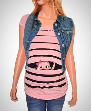 Peeking Baby Maternity Tee