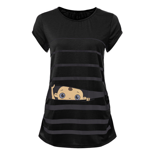 Peeking Baby Maternity Tee