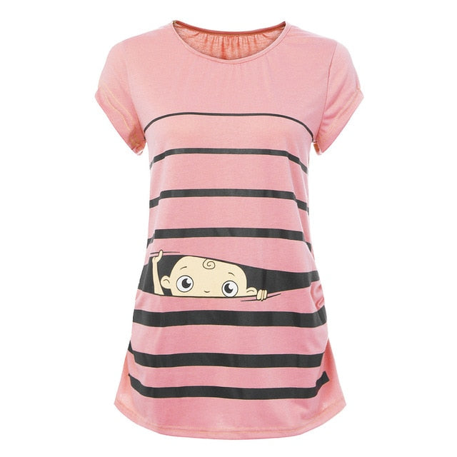 Peeking Baby Maternity Tee