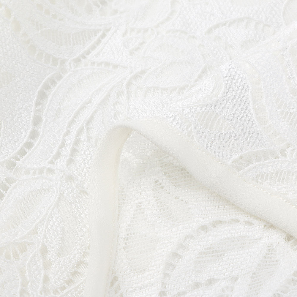 Half Sleeve Lace Maternity Dress - ON SALE