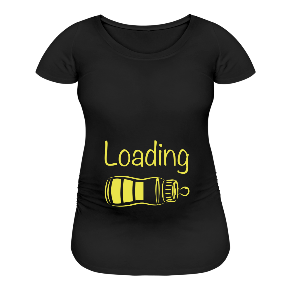 Baby Loading Maternity Tshirt - black