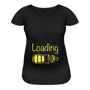 Baby Loading Maternity Tshirt - black