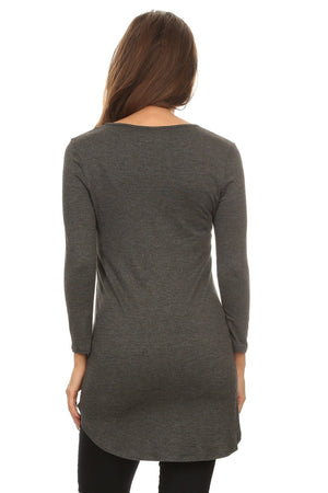 Jersey Knit Top with Long Sleeves