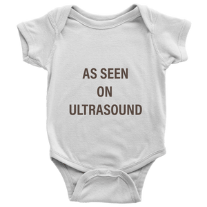 Ultrasound Baby Onesie NB-24M - Dark Print