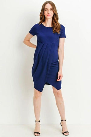 Blue Maternity Casual Dress