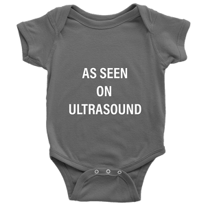 Ultrasound Baby Onesie NB-24M - White Print