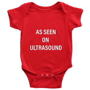 Ultrasound Baby Onesie NB-24M - White Print