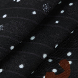 Winter Warm Sweatshirt Deer Plaid Scarf Collar (Non-Maternity)