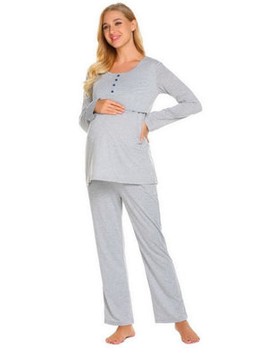 Maternity Nursing Soft Pajama Set