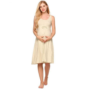 Maternity Nursing Dress with Belt