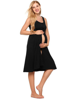 Maternity Nursing Dress with Belt