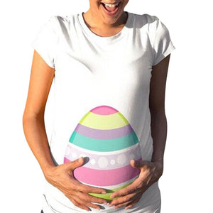 Summer Short Sleeve Maternity Easter Tee